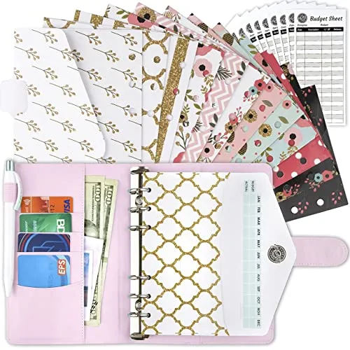 SAVEYON A6 Budget Binder with Envelopes Stickers