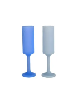 Sky   Kingfisher | Seff | Silicone Unbreakable Champagne Flute