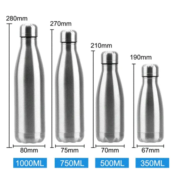 Sports Water Bottle Non Insulated Stainless Steel