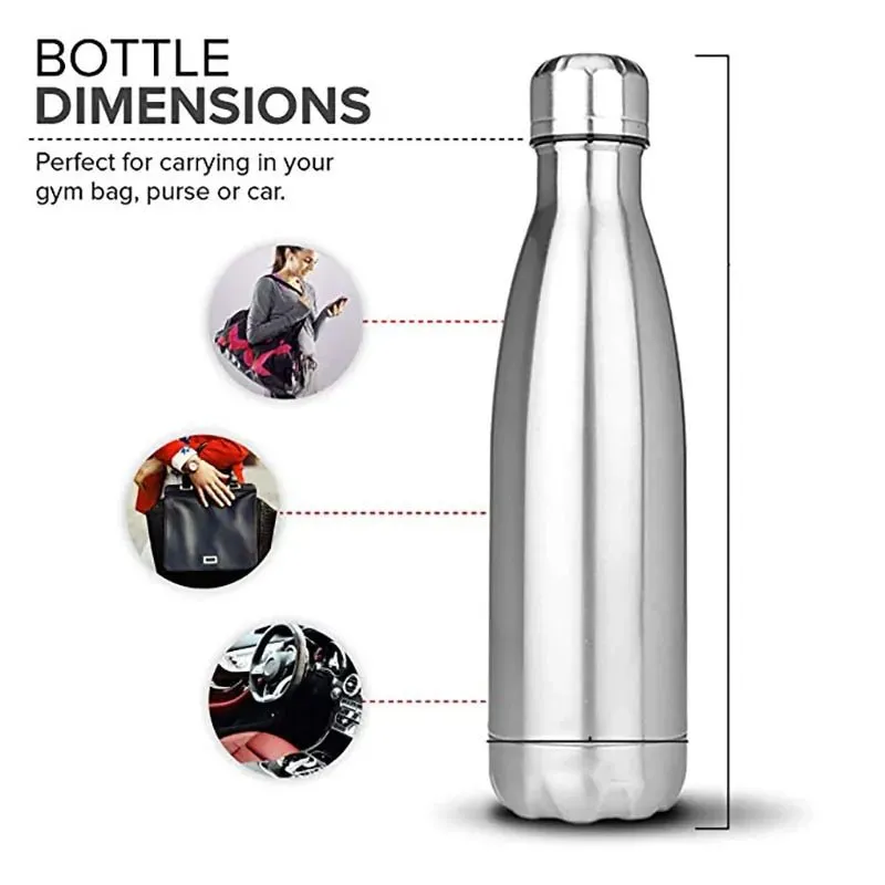 Sports Water Bottle Non Insulated Stainless Steel