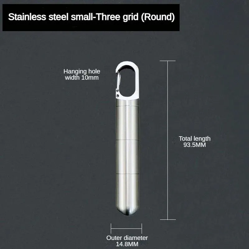 Stylish Stainless Steel Travel Pill Case: Durable and Portable Storage