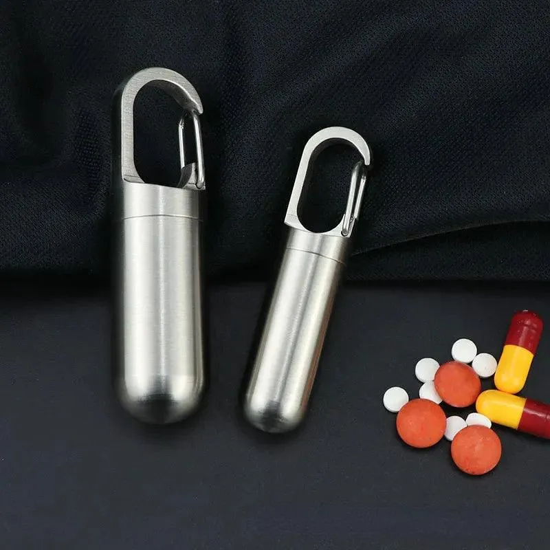 Stylish Stainless Steel Travel Pill Case: Durable and Portable Storage