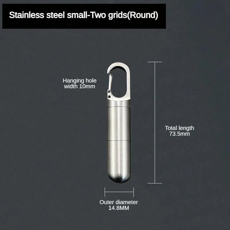 Stylish Stainless Steel Travel Pill Case: Durable and Portable Storage