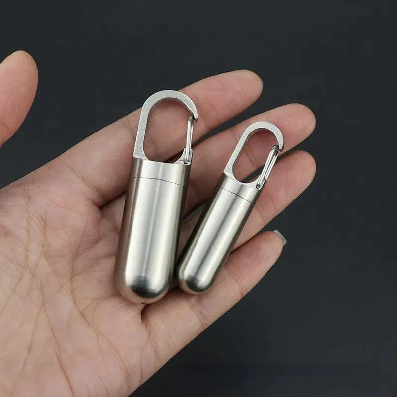 Stylish Stainless Steel Travel Pill Case: Durable and Portable Storage