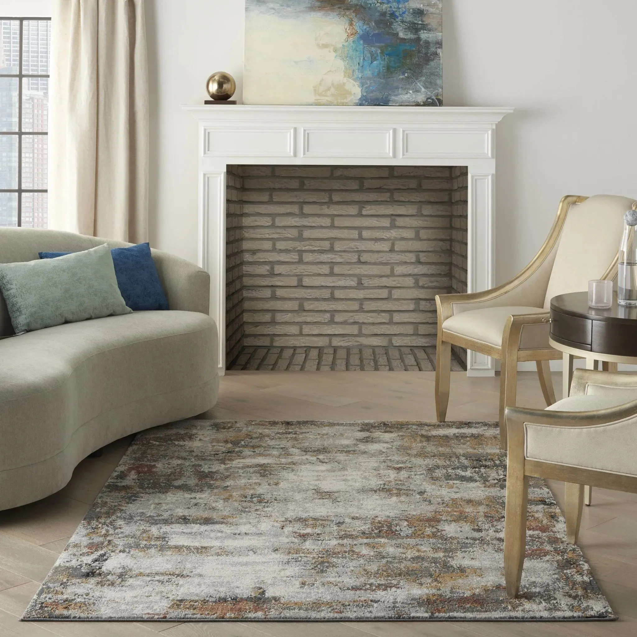 Tangra TNR03 Grey/Multi Rug