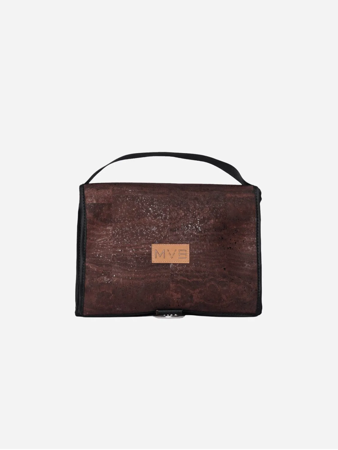 The Vegan Cork Toiletry Bag | Dark Brown