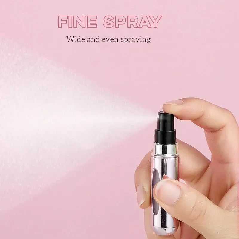 Travel Perfume Atomizer Spray Bottle: Stylish, Refillable, Portable & Durable