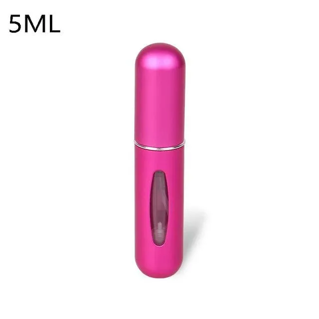 Travel Perfume Atomizer: Stylish Mini Aluminum Spray Bottle for Cosmetics