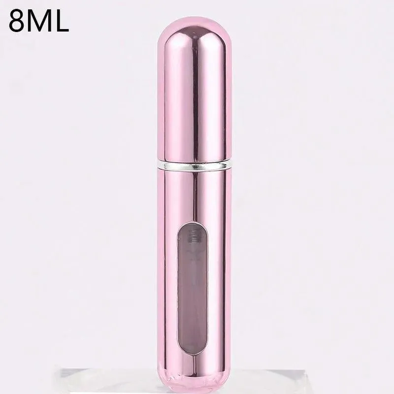 Travel Perfume Atomizer: Stylish Mini Aluminum Spray Bottle for Cosmetics