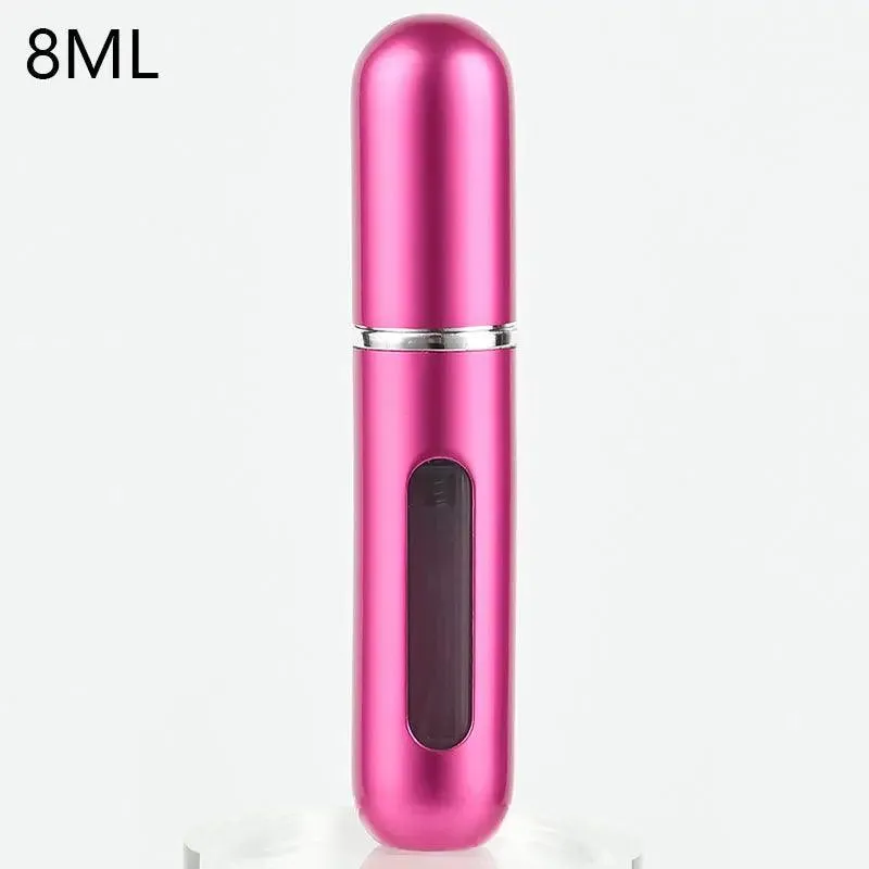 Travel Perfume Atomizer: Stylish Mini Aluminum Spray Bottle for Cosmetics