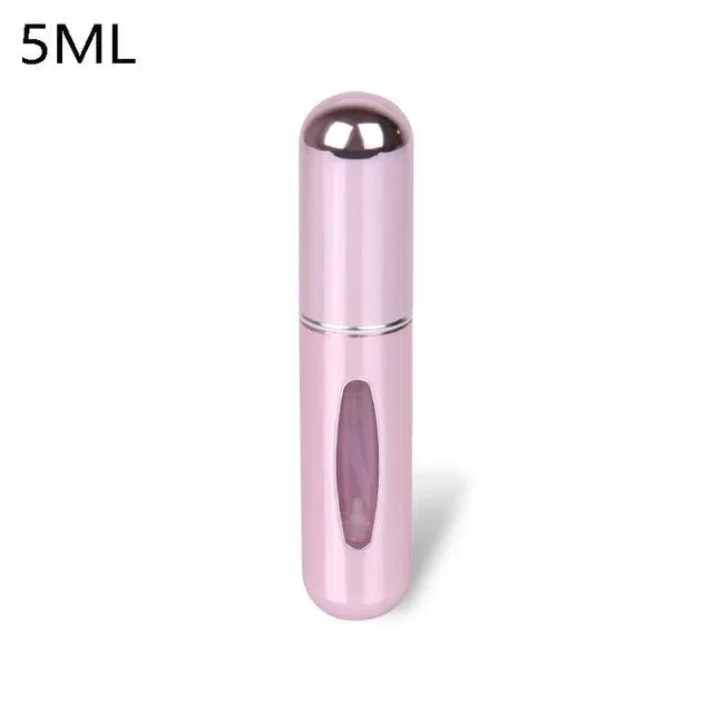 Travel Perfume Atomizer: Stylish Mini Aluminum Spray Bottle for Cosmetics