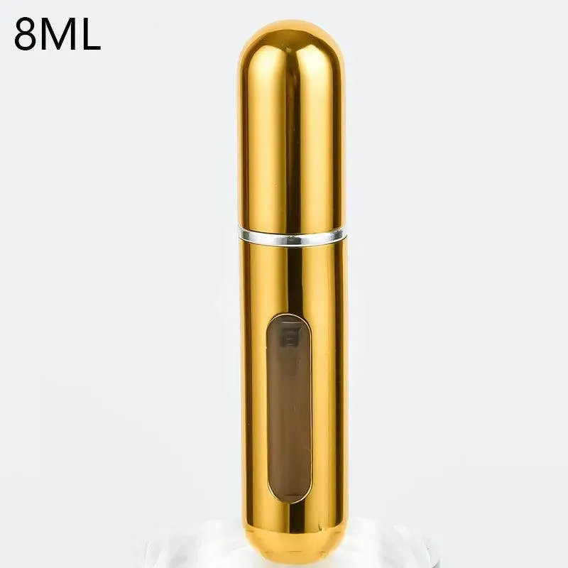 Travel Perfume Atomizer: Stylish Mini Aluminum Spray Bottle for Cosmetics