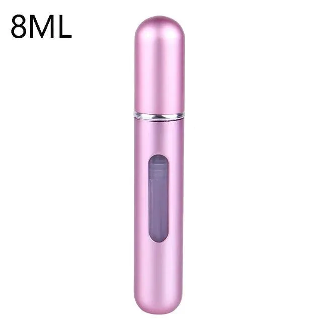 Travel Perfume Atomizer: Stylish Mini Aluminum Spray Bottle for Cosmetics