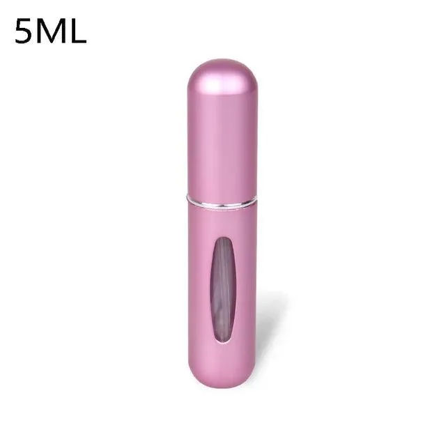 Travel Perfume Atomizer: Stylish Mini Aluminum Spray Bottle for Cosmetics