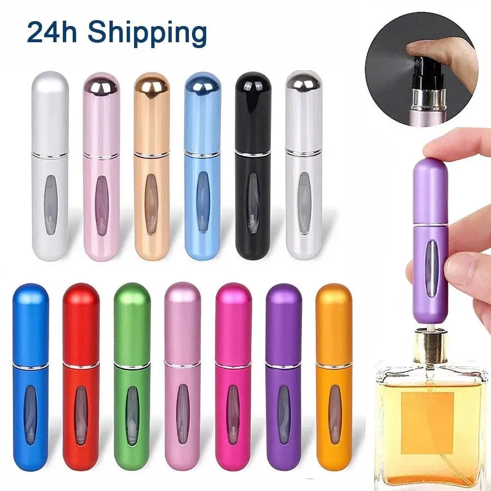 Travel Perfume Atomizer: Stylish Mini Aluminum Spray Bottle for Cosmetics