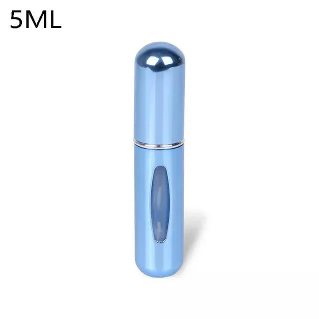 Travel Perfume Atomizer: Stylish Mini Aluminum Spray Bottle for Cosmetics