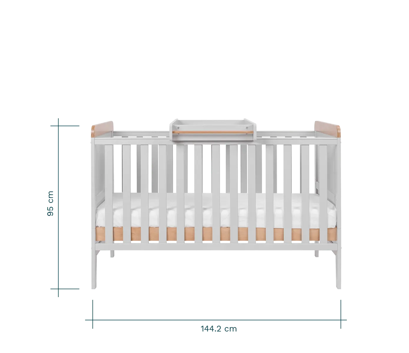 Tutti Bambini Rio 2 Piece Room Set - Dove Grey/Oak