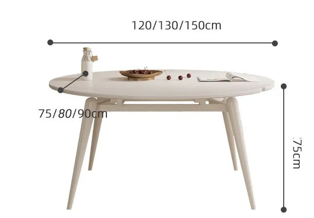 VersaRound Cream Style Multifunctional Table