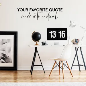 Wall Decal Sticker Vinyl Custom Quote