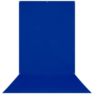 Wrinkle-Resistant Backdrop - Royal Blue / Chroma-Key Blue (5' x 12')