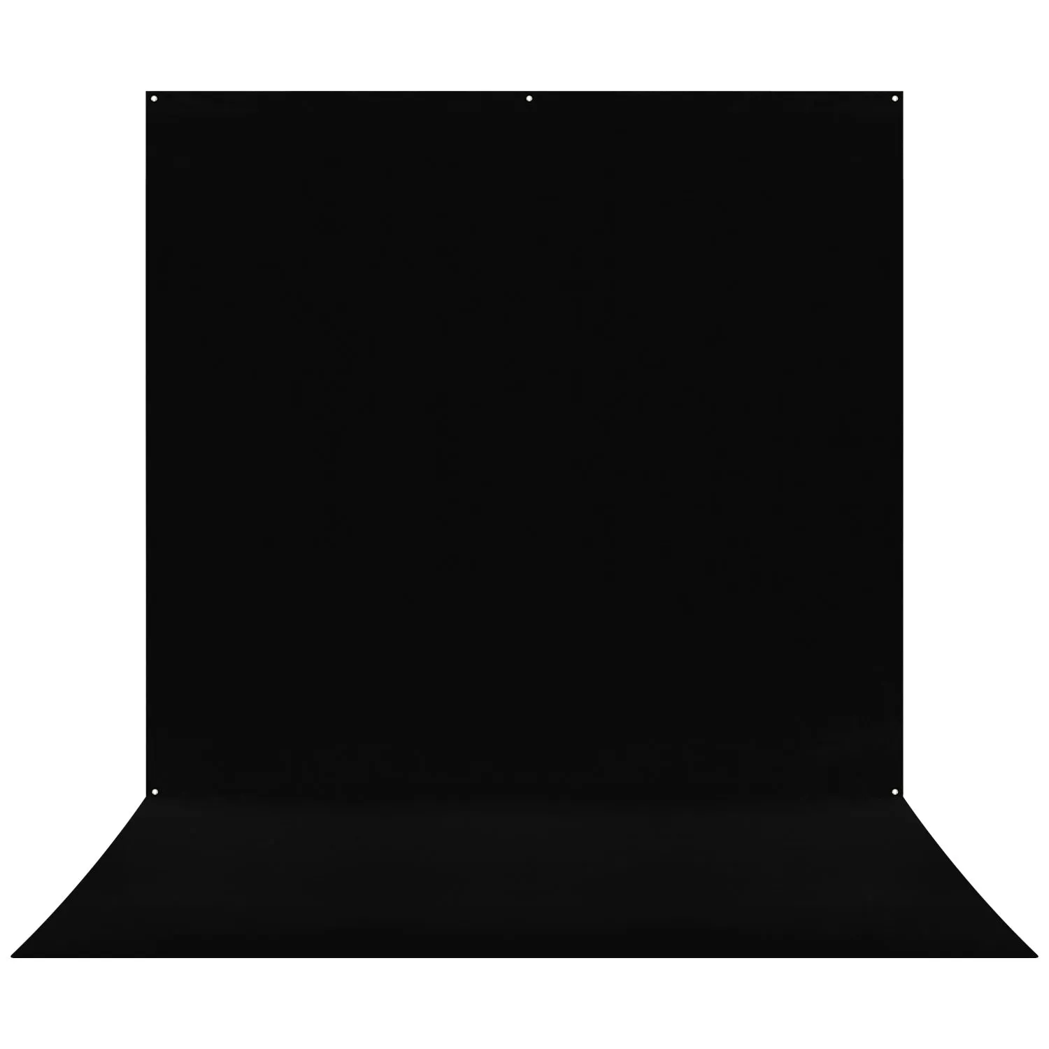 X-Drop Pro Wrinkle-Resistant Sweep Backdrop - Rich Black (8' x 13')